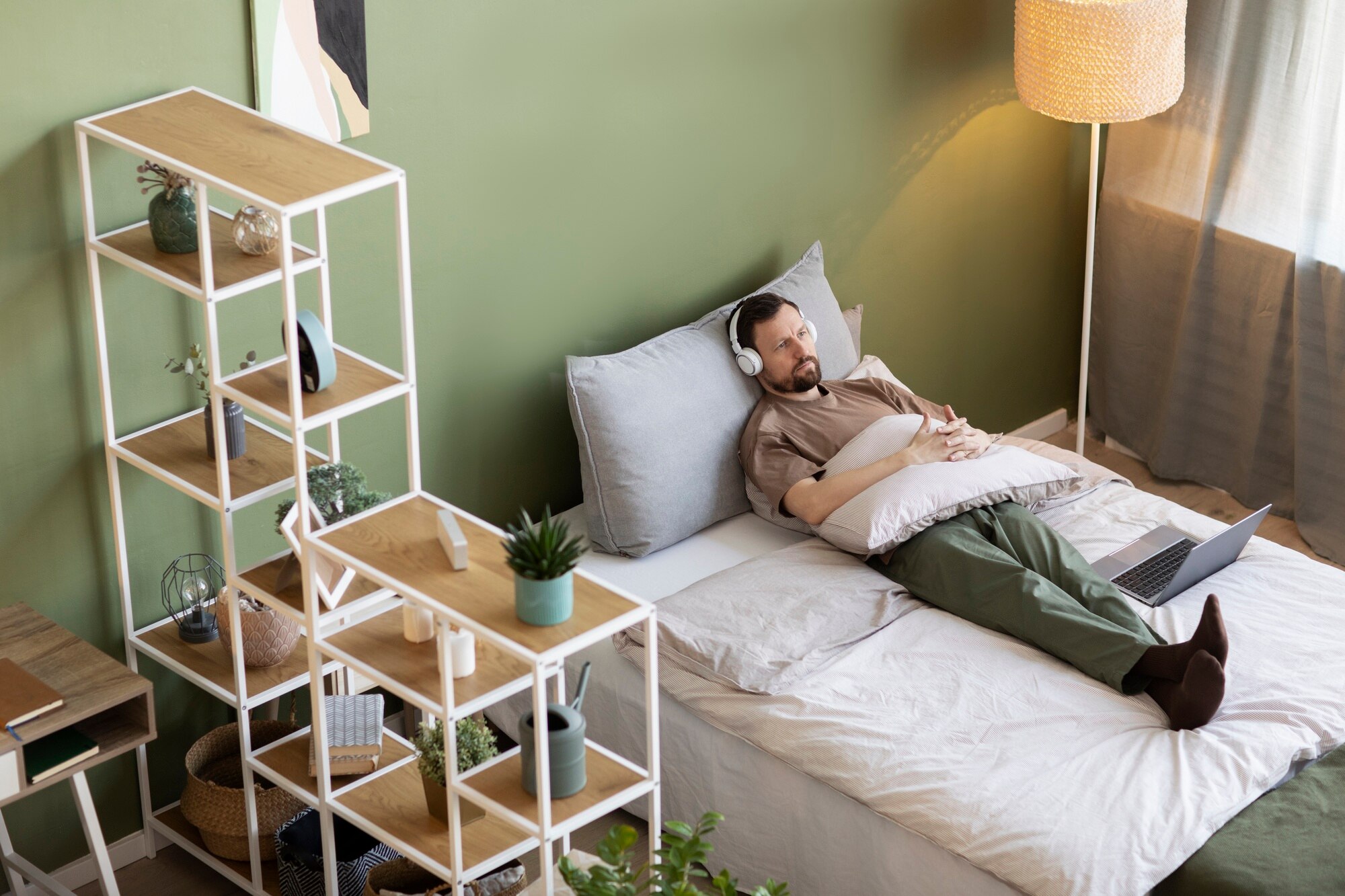 Habitación ordenada y tranquila